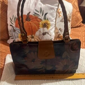 Patricia Nash Floral Multicolor Shoulder Bag